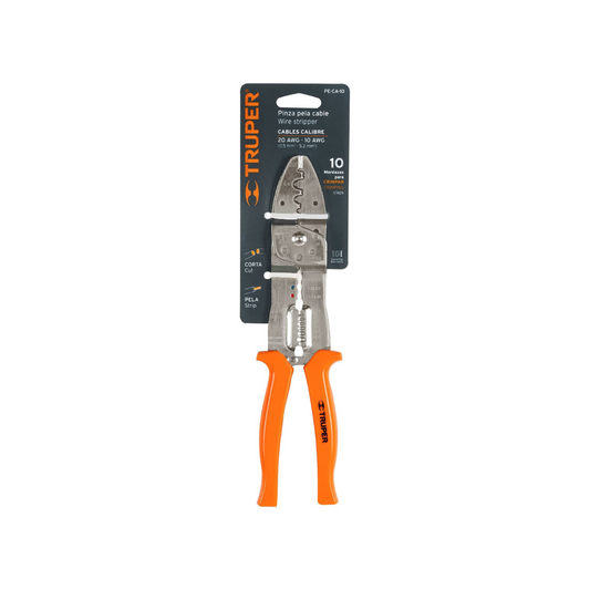 Pinza 10' Pela Cables 20 A 10 Awg 17358 Truper