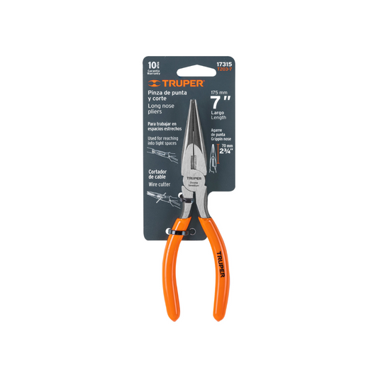 Pinza De Punta Y Corte 7' Mango De Pvc 17315 Truper