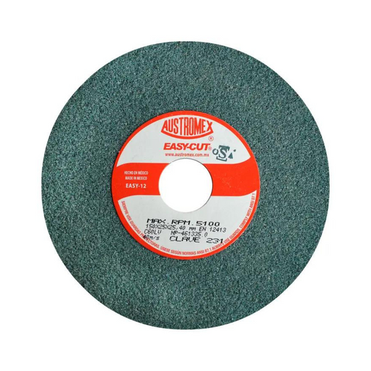Rueda Abrasiva Para Esmerilar Y Afilar Herramientas De Corte De Carburo De Tungsteno De 150 X 25 X 25.4 Mm 231 Austromex