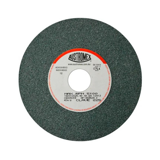 Rueda Abrasiva Para Esmerilar Y Afilar Herramientas De Corte De Carburo De Tungsteno Y Cementados De 150 X 13 X 25.40 Mm 225 Austromex