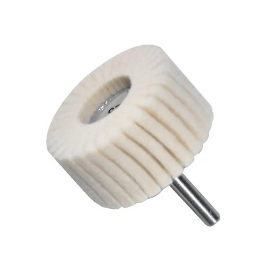 Rueda Flap De Felpa Con Vástago De 50 X 25 X 6.4 Mm Para Pulido 2301 Austromex