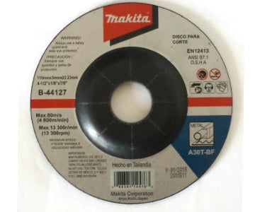 Disco de Corte Abrasivo para Metal 4-1/2" Makita  MAKABB44127