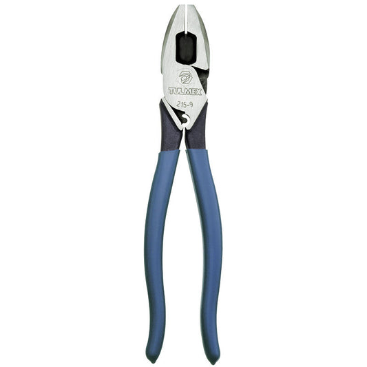Pinza De Electricista Alta Palanca Con Jalador De Guías Y Compresor De Terminales 9" D215-9 Klein Tools