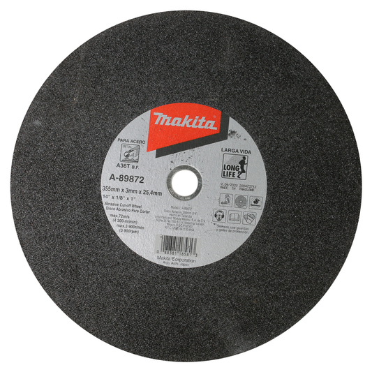1912-Disco De Corte 14 X 1/8 X 1" A8987225 Makita