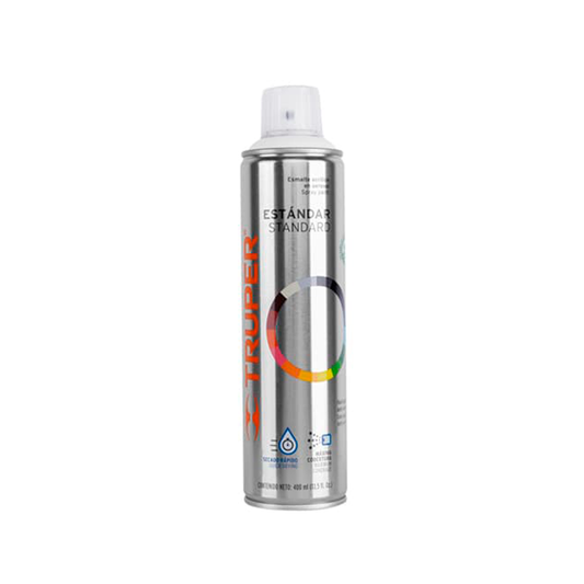 Pintura En AerosolTransparente BrillanteBote Esbelto400Ml 19036 Truper