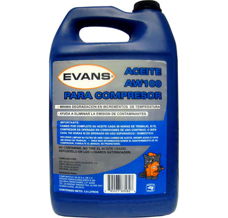 Aceite Mineral P/Compresor Galon RC-AW100 Evans
