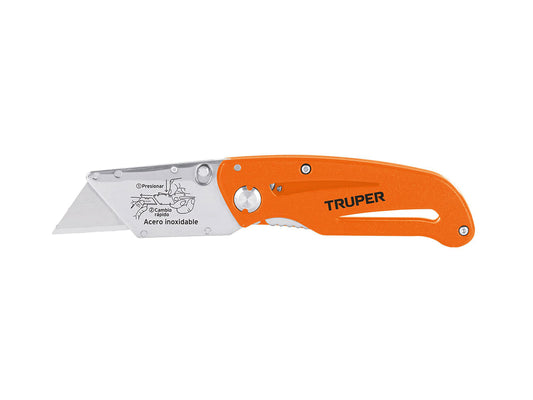 3890-Navaja Abatible 6' Cuerpo De Aluminio Y Acero Inox 101101 Truper